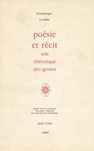 Poésie et récit: Une réthorique des genres book