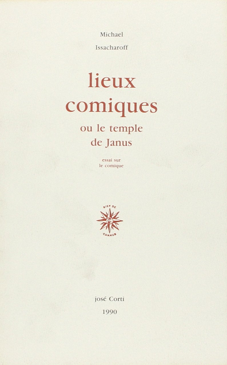 Lieux comiques ou le Temple de Janus : essai sur le comique book