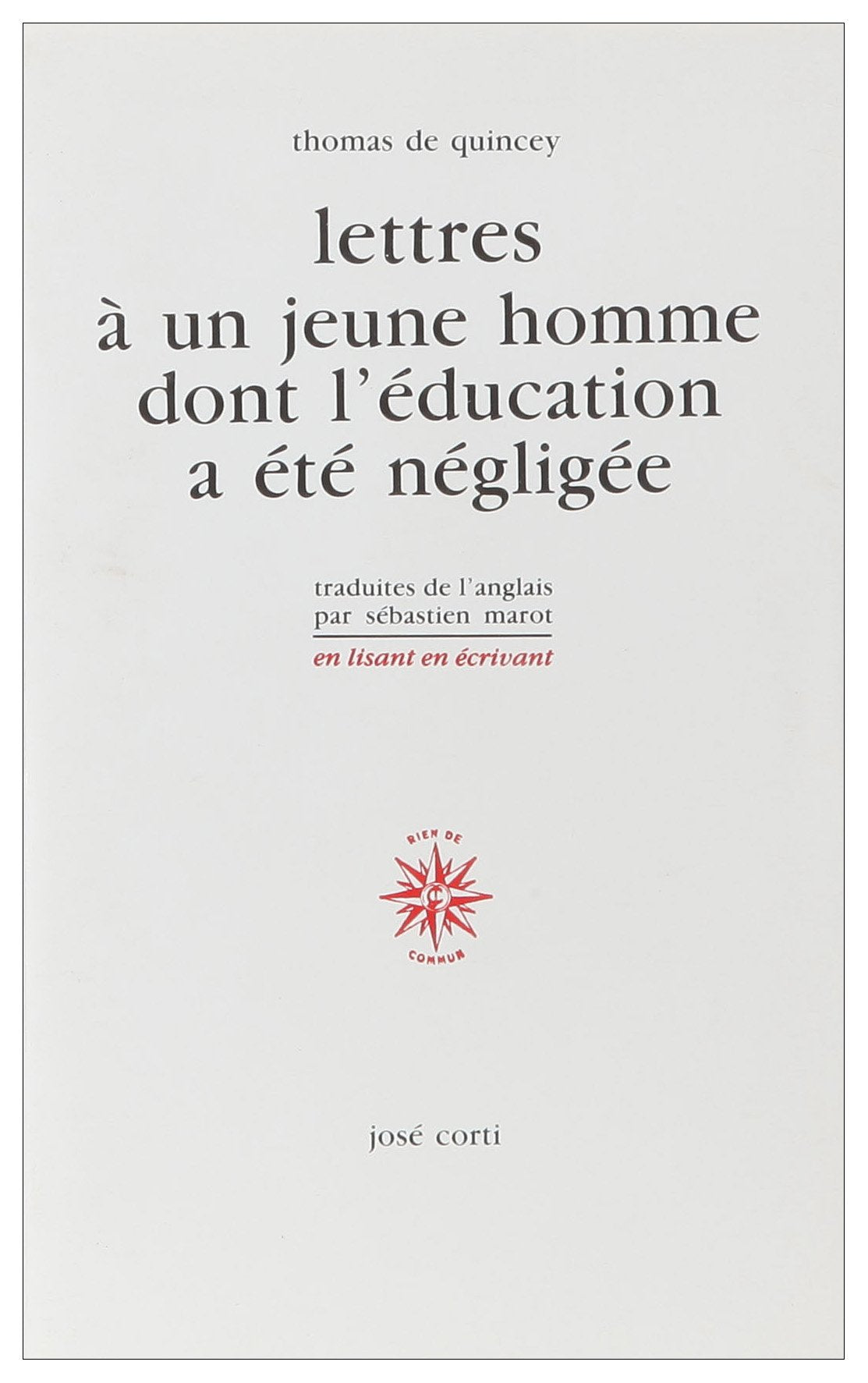 Lettres à un jeune homme book