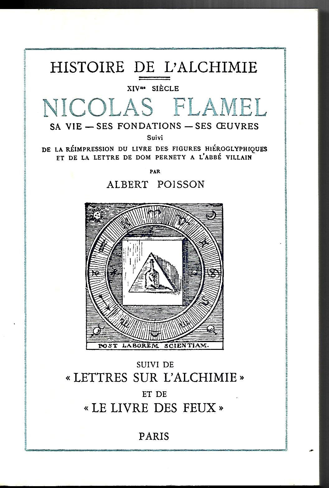 Nicolas Flamel. Lettres sur l'alchimie. Le Livre des feux, de Marceus Graecus (1893) Books