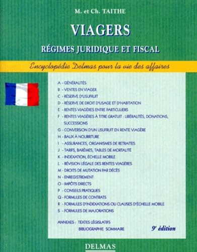 Viagers : régime juridique et fiscal book