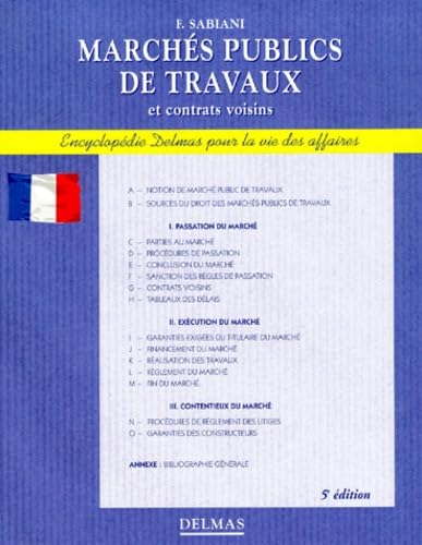 Marches Publics De Travaux Et Contrats Voisins. 5eme Edition book
