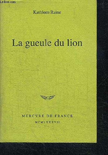 La gueule du lion 112497 (Domaine Anglais) Books