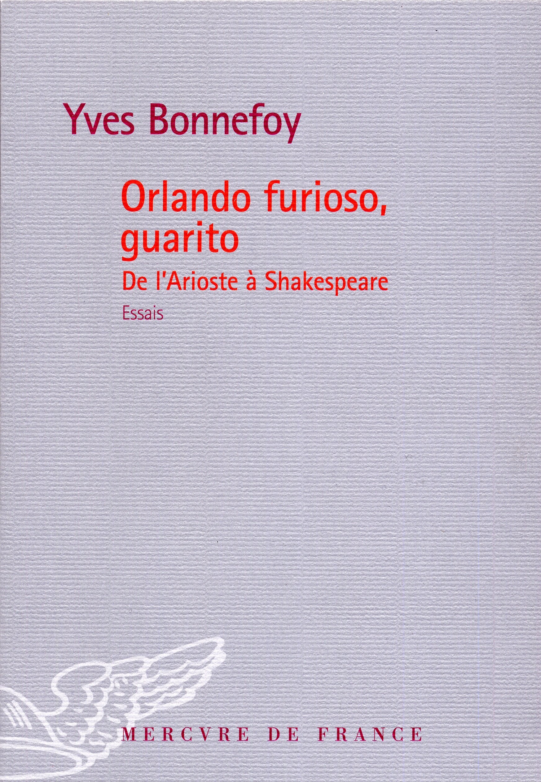 Orlando furioso, guarito: De l’Arioste à Shakespeare book