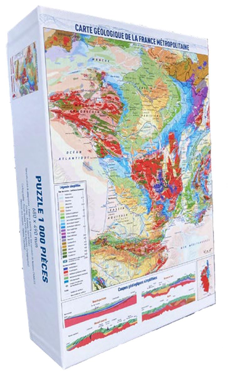 Puzzle france geologique puzzle 1000 pieces book