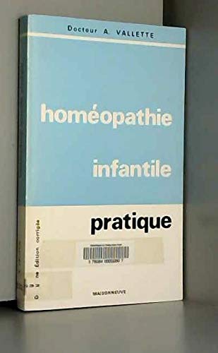 Homéopathie infantile pratique book