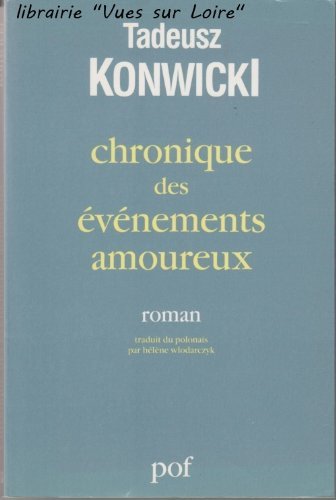 Chronique des événements amoureux Books