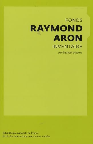 Fonds Raymond Aron: Inventaire book