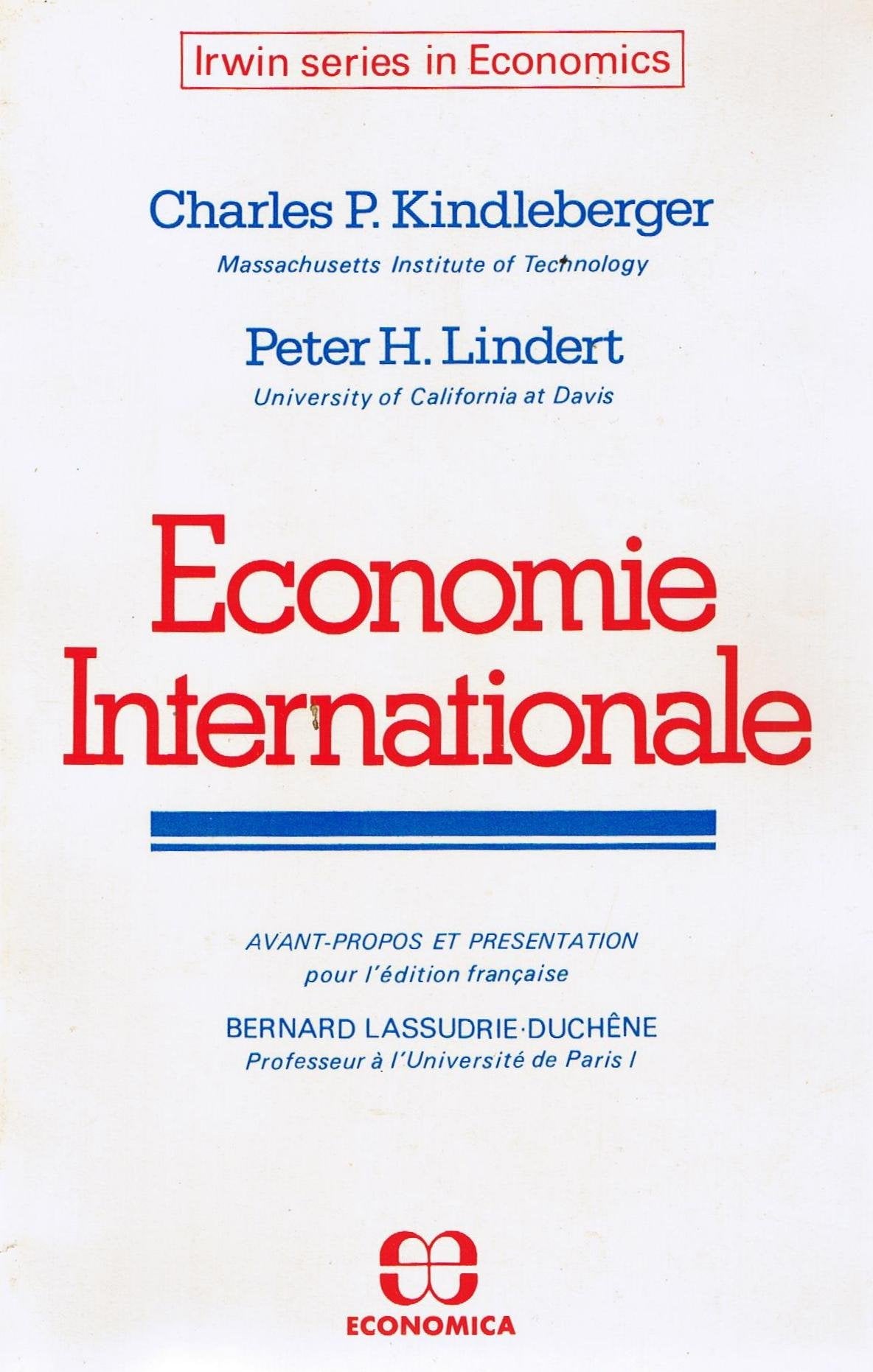 Économie internationale (Irwin series in economics) Books