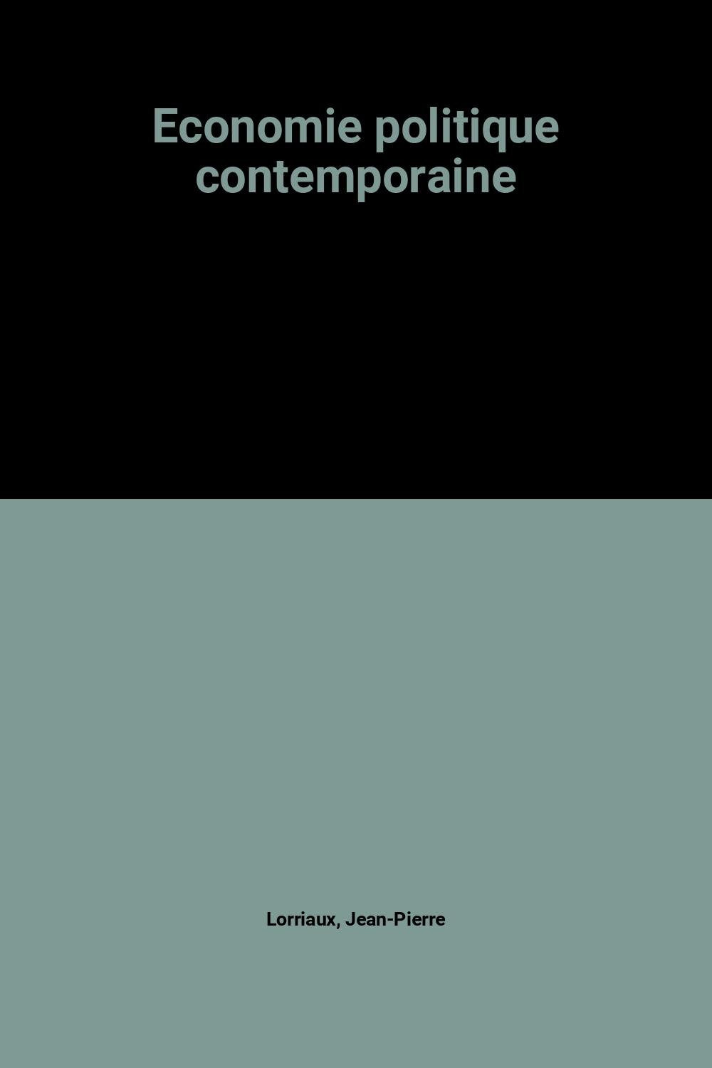 Economie politique contemporaine Books