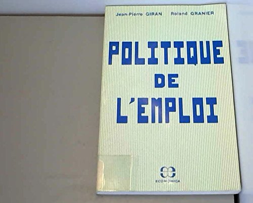 Politique de l'emploi book