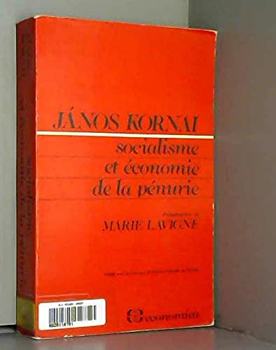 Socialisme et économie de la pénurie book