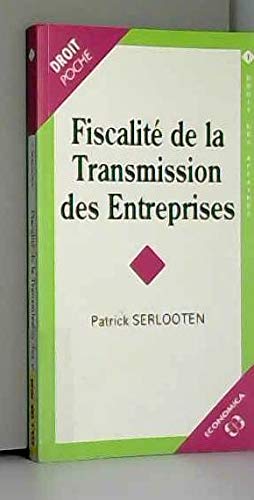Fiscalité de la transmission des entreprises book