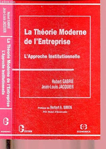 La théorie moderne de l'entreprise Books