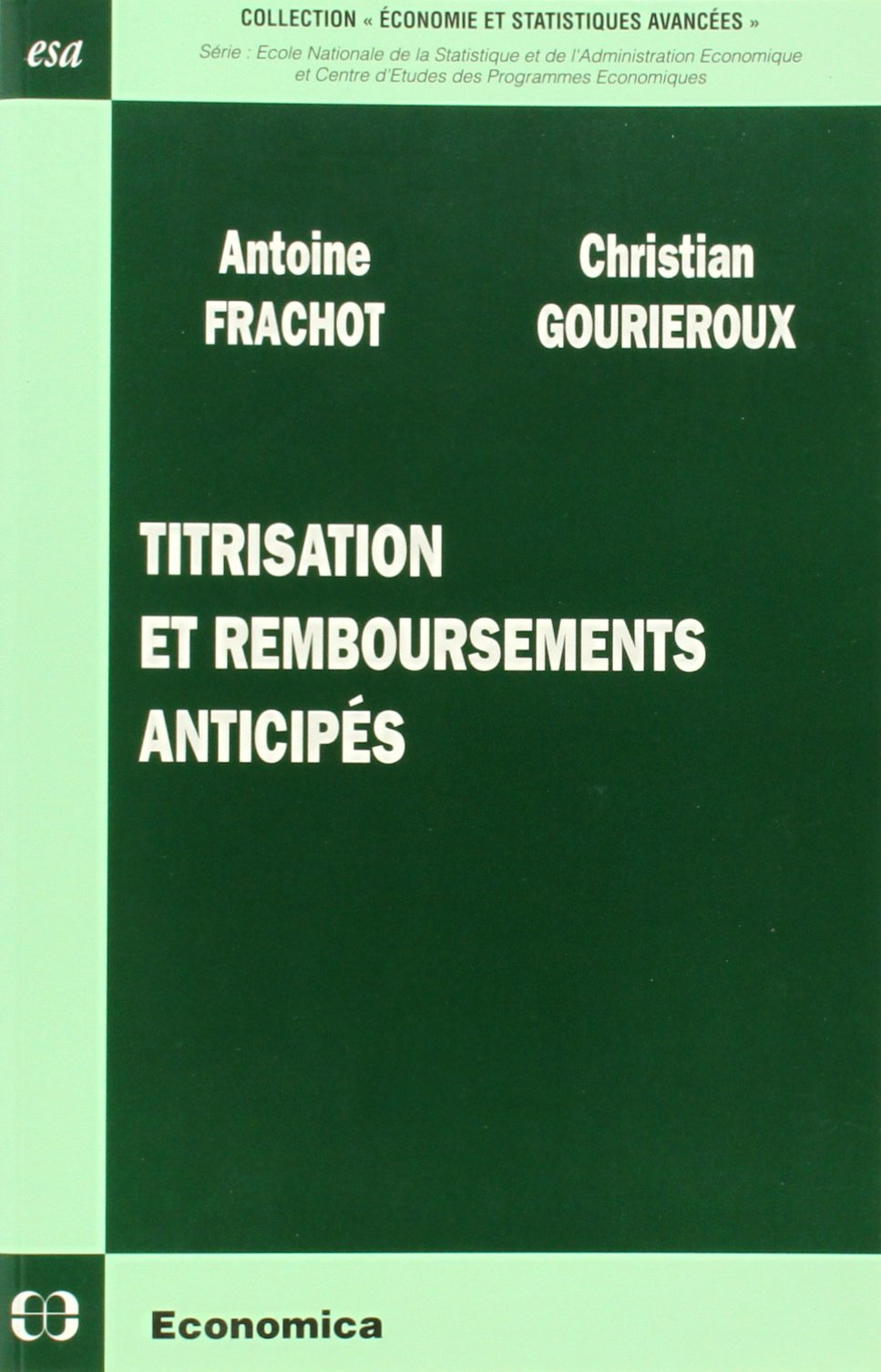 Titrisation et remboursements anticipés book