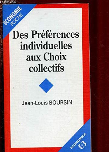 Des préférences individuelles aux choix collectifs Books