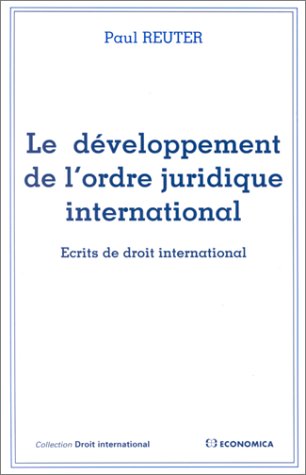 Le développement de l'ordre juridique international book