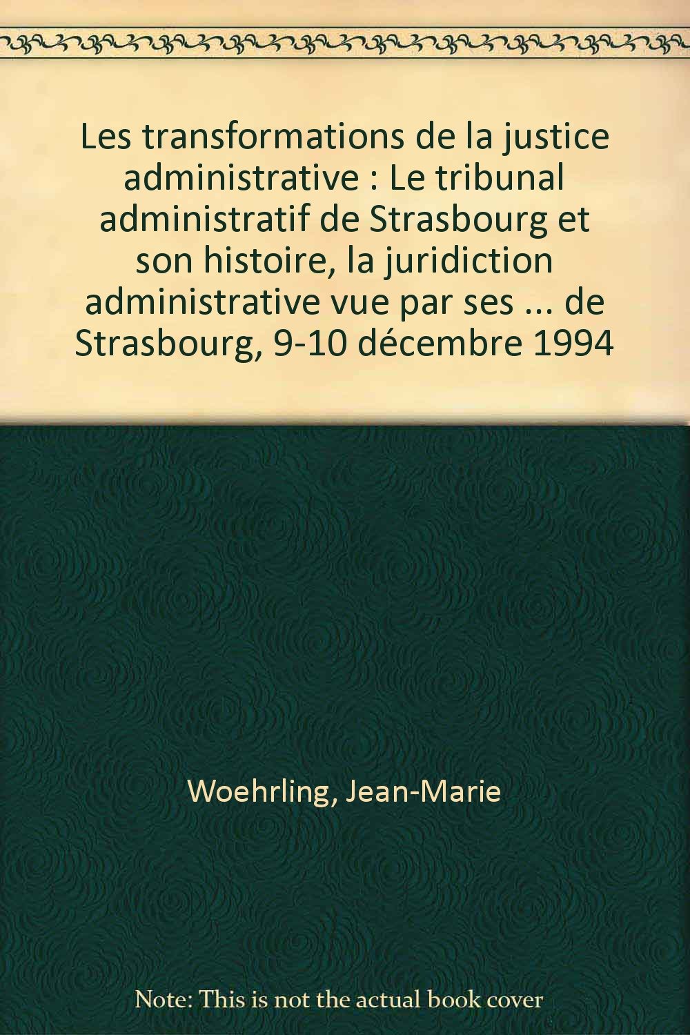 Les transformations de la juridiction administrative book