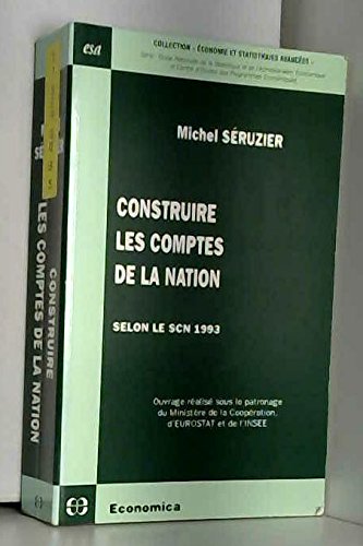 Construire les comptes de la nation selon le SCN 1993 book
