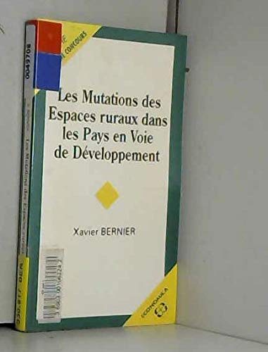 Les mutations des espaces ruraux dans les pays en voie de développement book