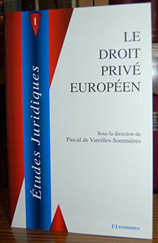 Le droit privé européen book