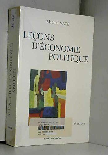 LECONS D'ECONOMIE POLITIQUE Books