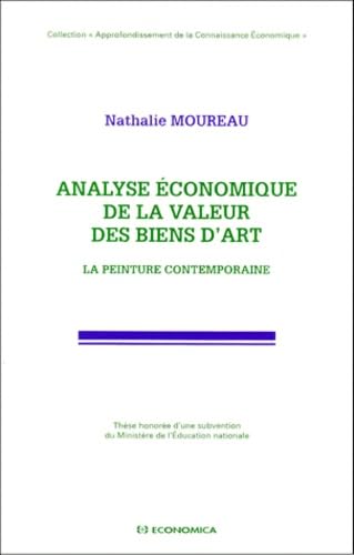 Analyse économique de la valeur des biens d'art book