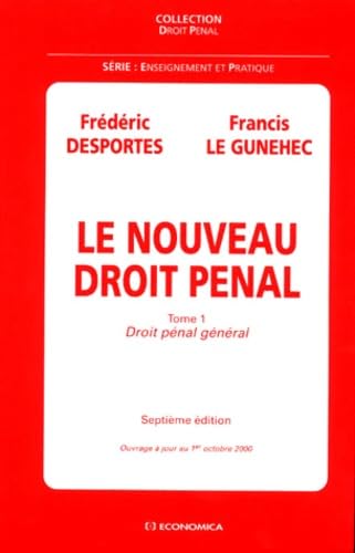 Le Nouveau Droit Pénal book