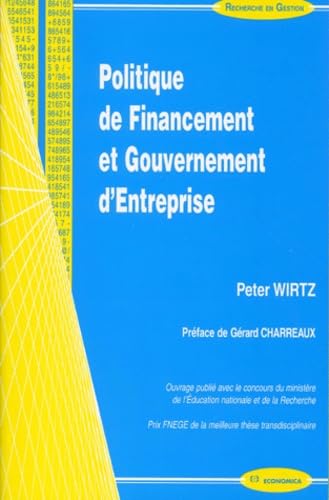Politique de financement et gouvernement d'entreprise Books