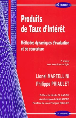 Produits de Taux d'Intérêt : Méthodes dynamiques d'évaluation et de couverture (avec exercices corrigés) Books