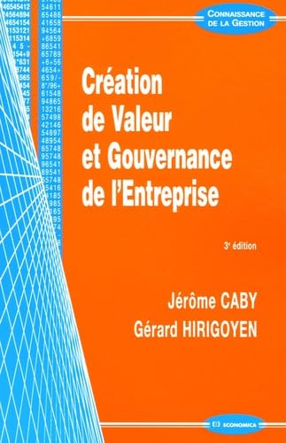 Création de Valeur et Gouvernance de l'Entreprise Books
