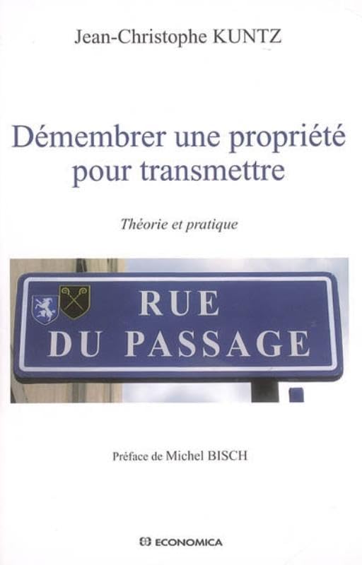 DEMEMBRER UNE PROPRIETE POUR TRANSMETTRE : THEORIE ET PRATIQUE: Théorie et pratique Books