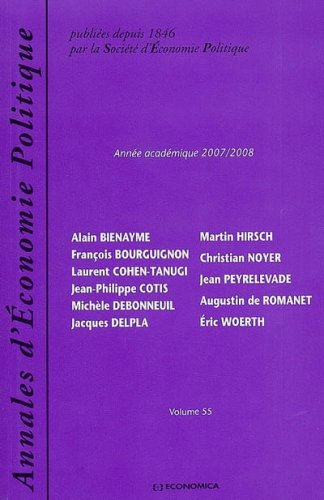 ANNALES D'ECONOMIE POLITIQUE 2007/2008 book