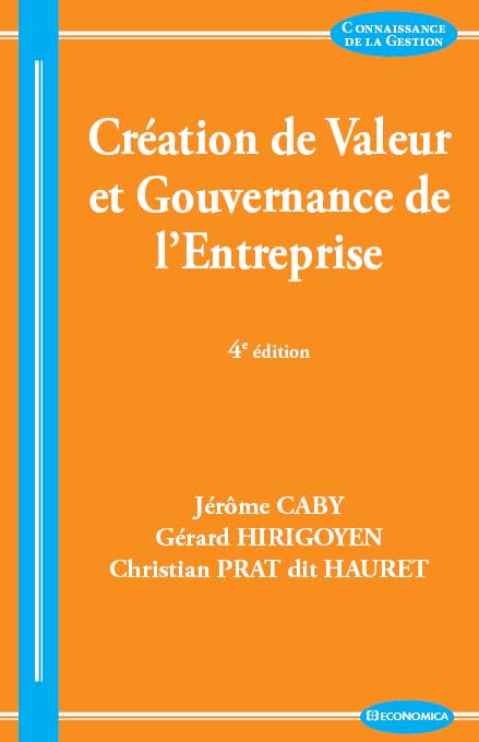 Création de Valeur et Gouvernance de l'Entreprise book