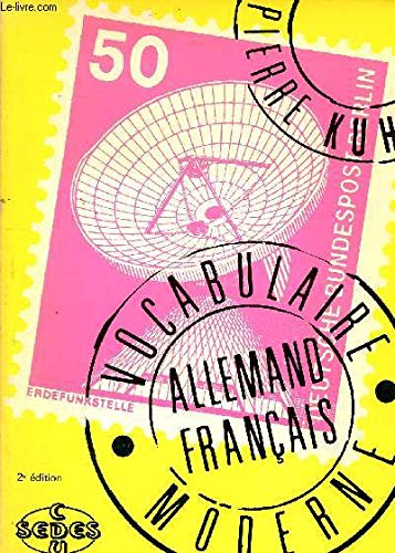 Vocabulaire moderne allemand français 2e ed (Nvelle ed.2718192623) Books