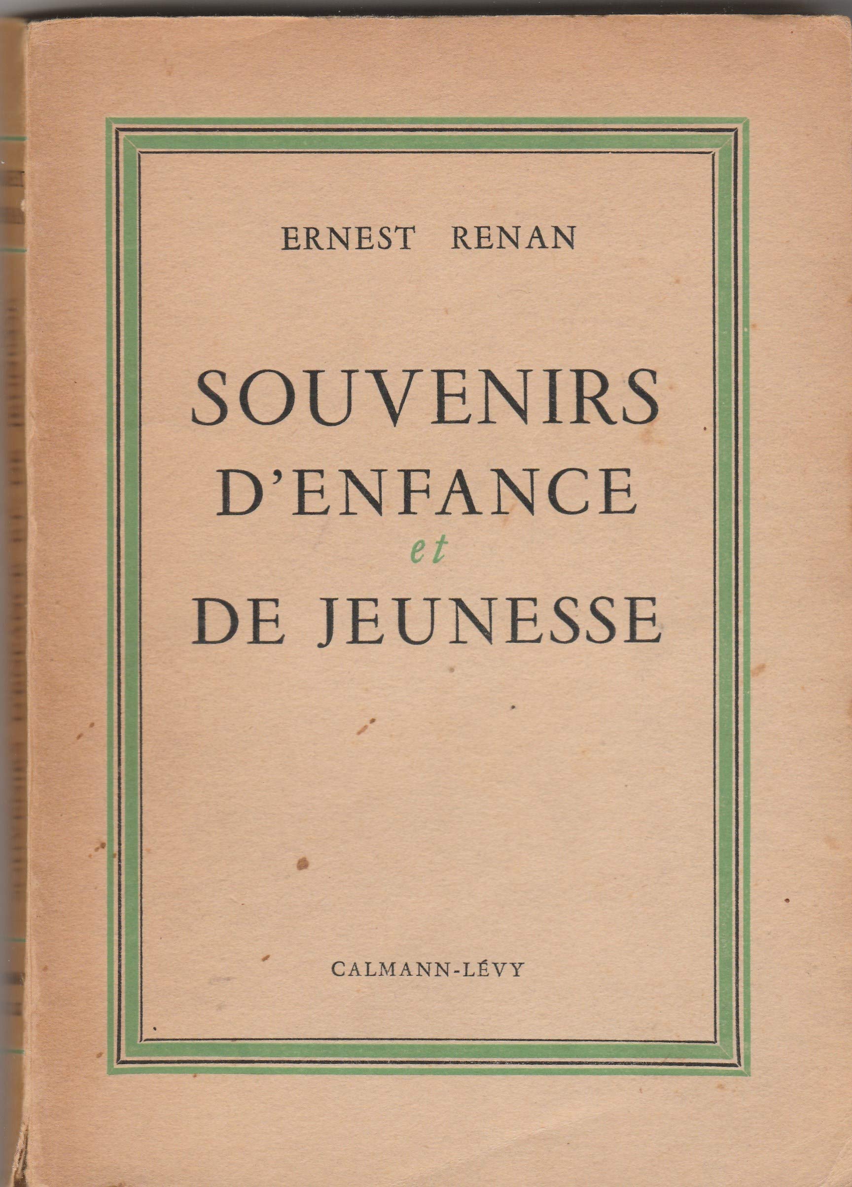 Ernest Renan, souvenirs d'enfance et de jeunesse Books