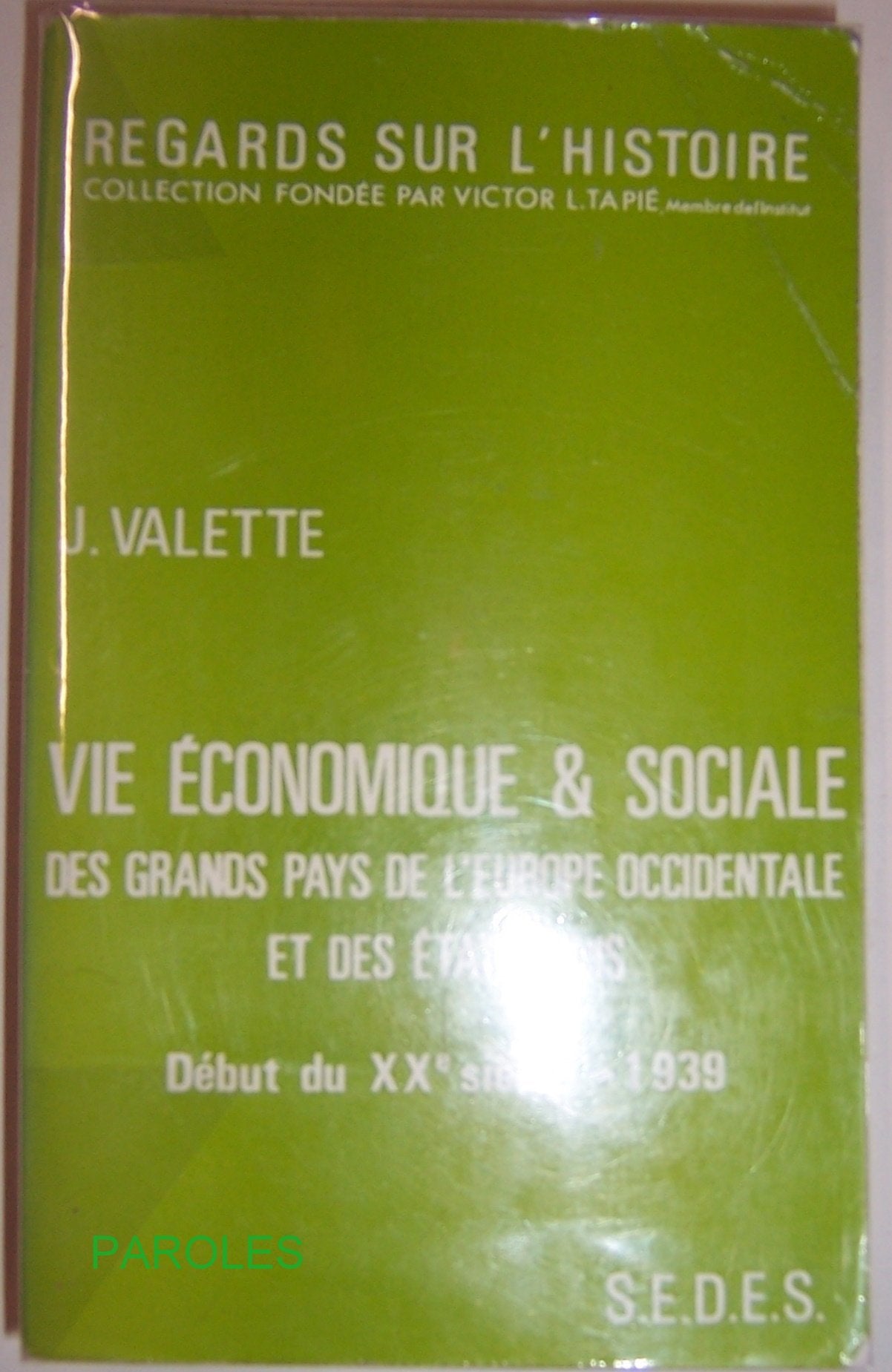 Vie économique et sociale des grands pays de l'Europe occidentale et des Etats-Unis book