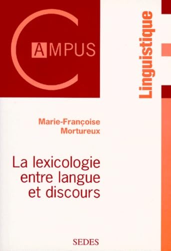 La lexicologie entre langue et discours Fiction