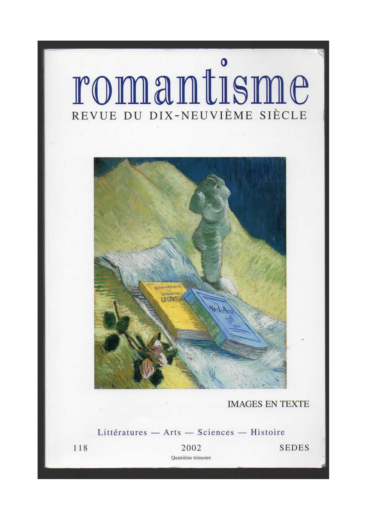 Revue romantisme n 118 4/2002 (Revues Armand C) Books