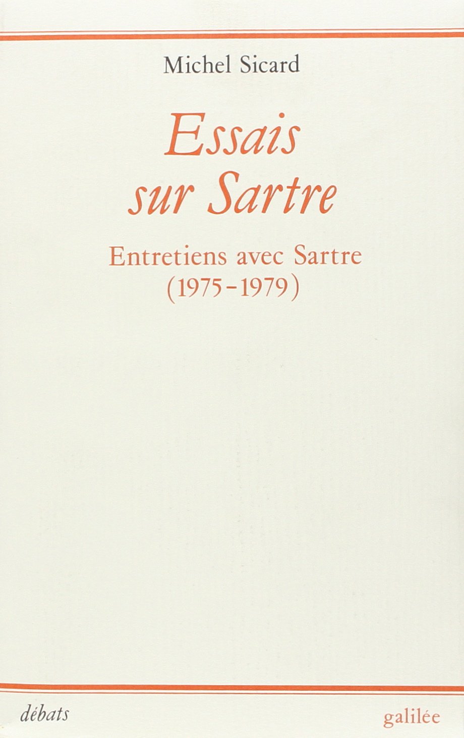 Essais sur Sartre book