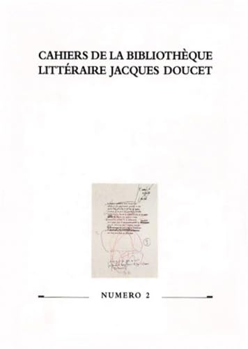Cahiers de la bibliothèque littéraire, numéro 2 book