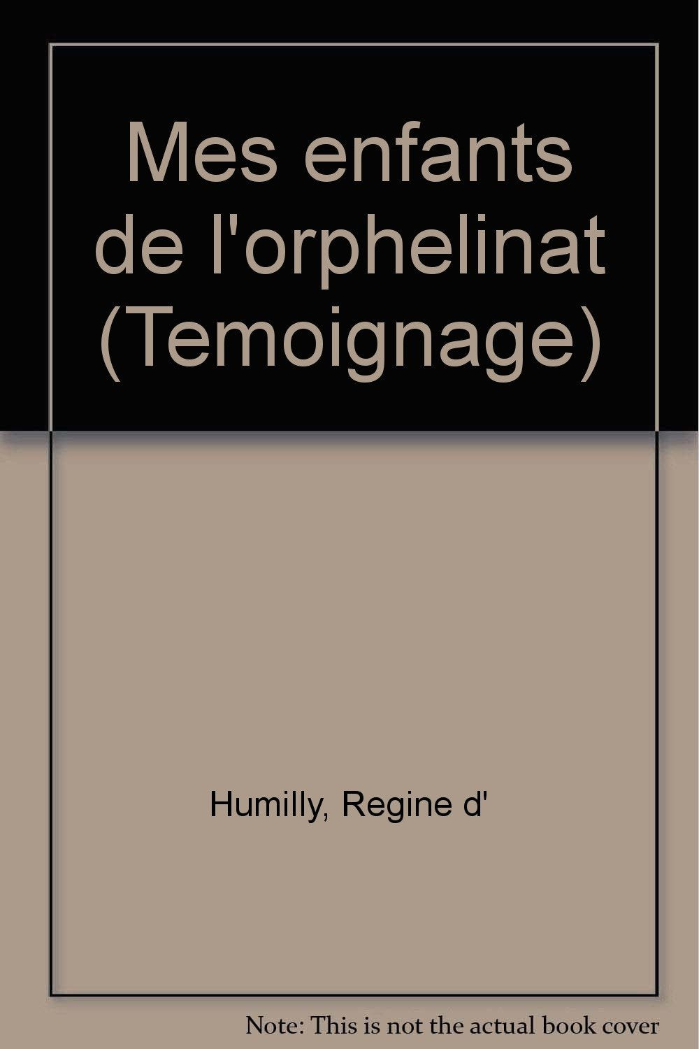 Mes enfants de l'orphelinat book