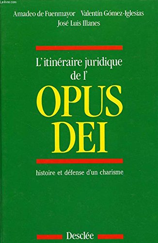 Itineraire juridique de opus dei book