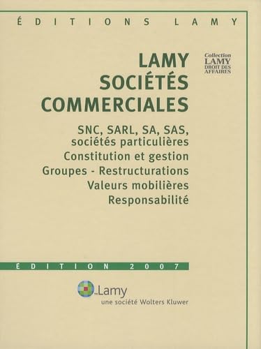 Lamy sociétés commerciales: 2 volumes book