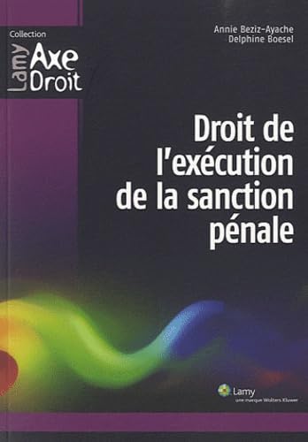 Droit de l'exécution de la sanction pénale book