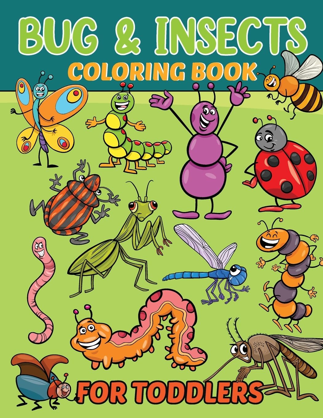 Bugs & Insects Coloring Book for Kids Tiptoi & Games