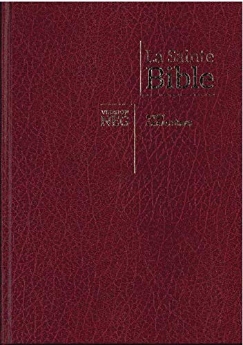 Bible NEG gros caractères - rigide - grenat book