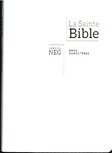 Bible NEG gros caractères - Blanche, tranche or Books
