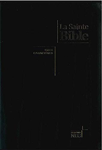 Bible NEG gros caractères - Fibro, tranche or, onglets Books