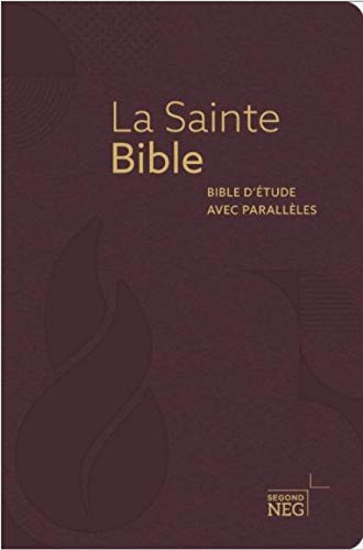 Bible NEG 1979 avec parallèles - Modèle souple fibro-cuir bordeaux, tranches or, onglets book